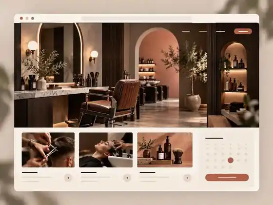 The Appointment Edit — Barber & Salon website design preview